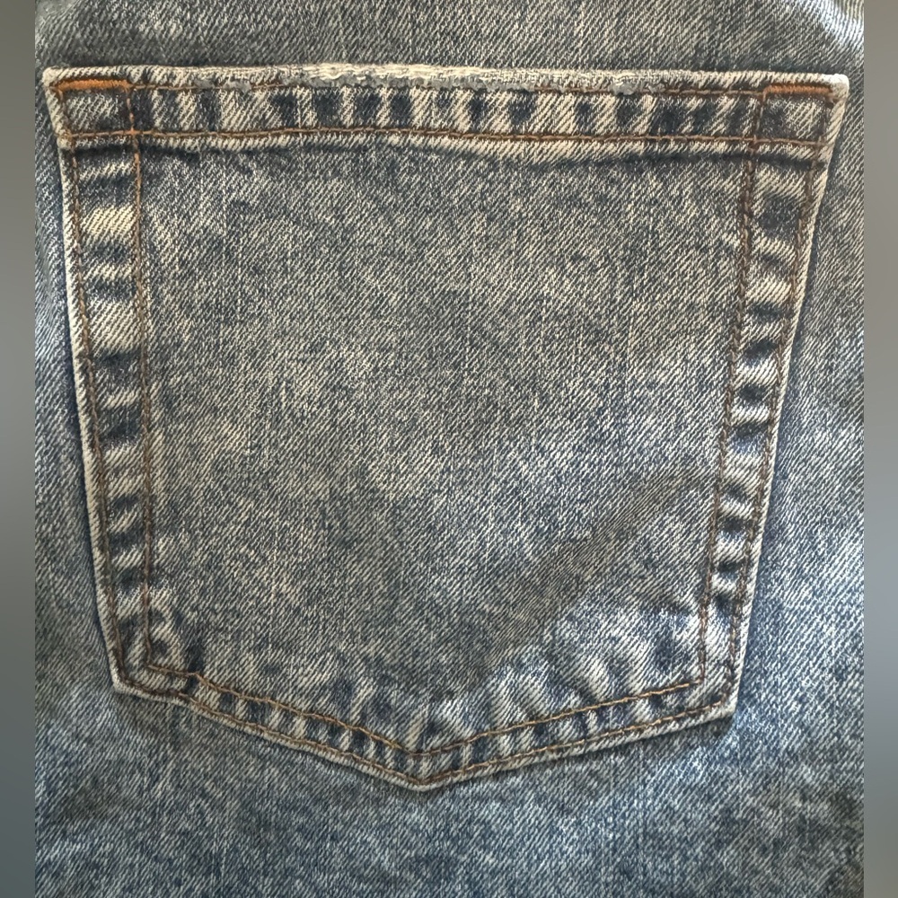 🖤 ZARA Distressed Denim Shorts - Size 4 / 26 | High Rise | Raw Hem - Picture 8 of 9